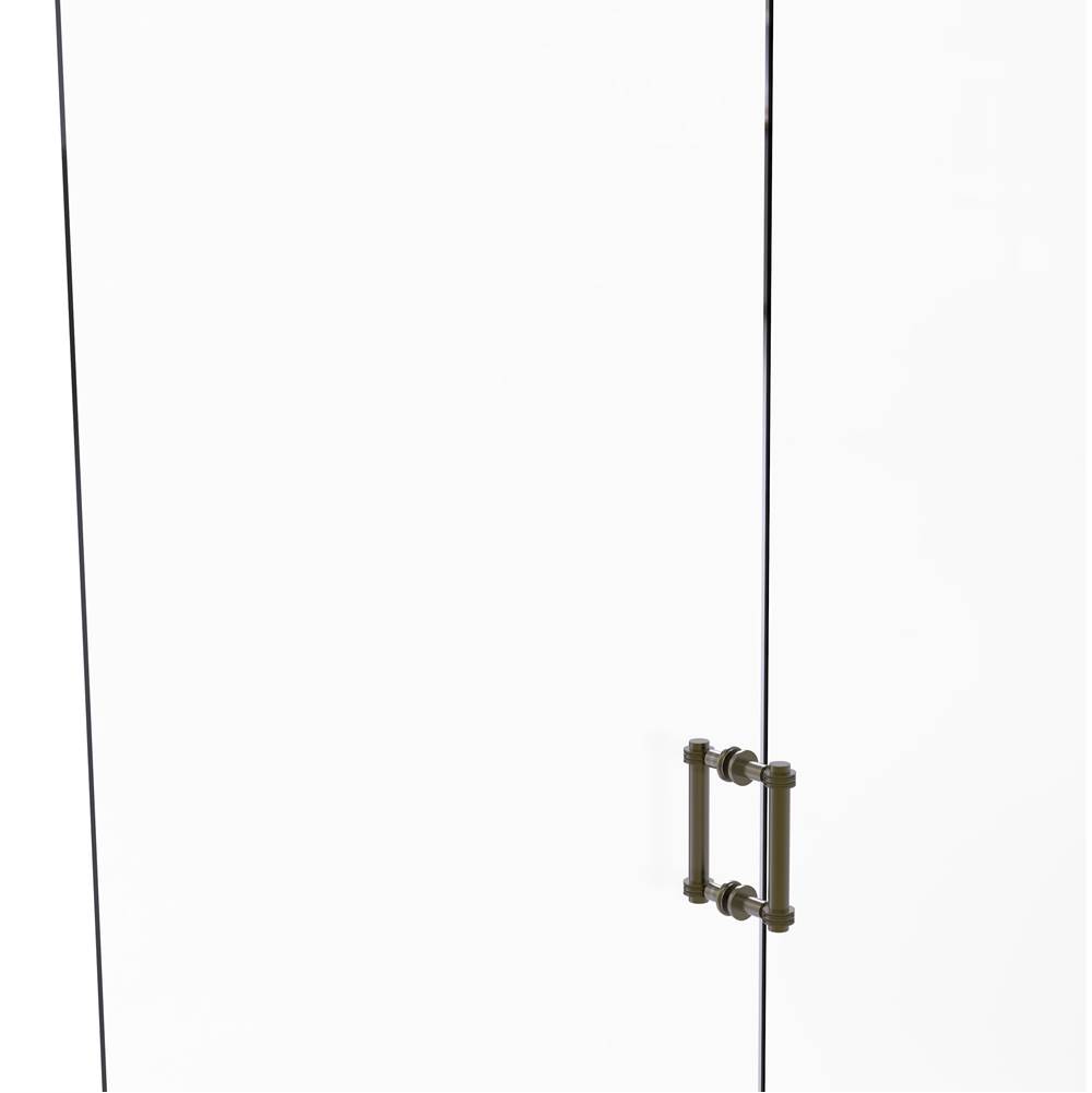 Allied Brass Contemporary 6 Inch Back to Back Shower Door Pull with Dotted Accent
