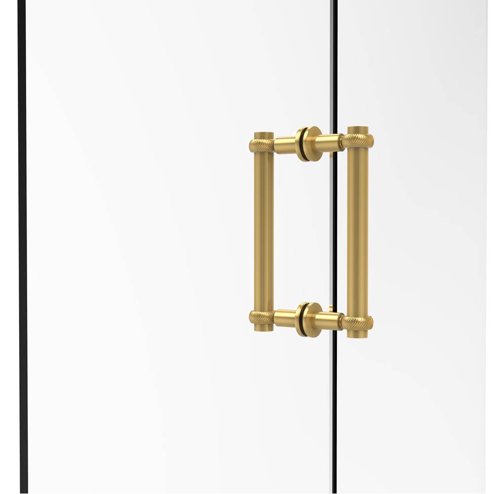 Allied Brass Contemporary 8 Inch Back to Back Shower Door Pull with Twisted Accent