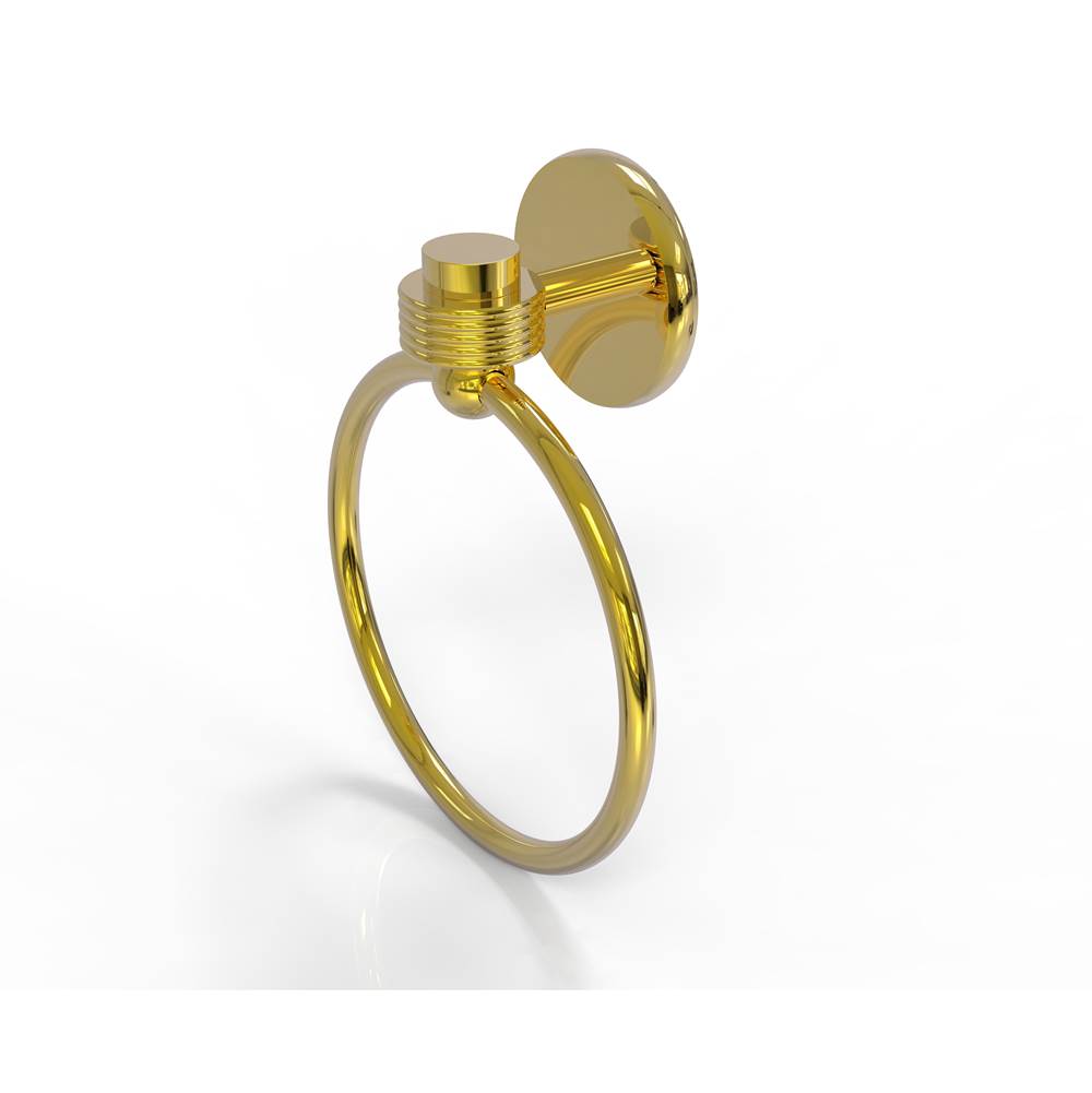 Allied Brass Satellite Orbit One Collection Towel Ring with Groovy Accent