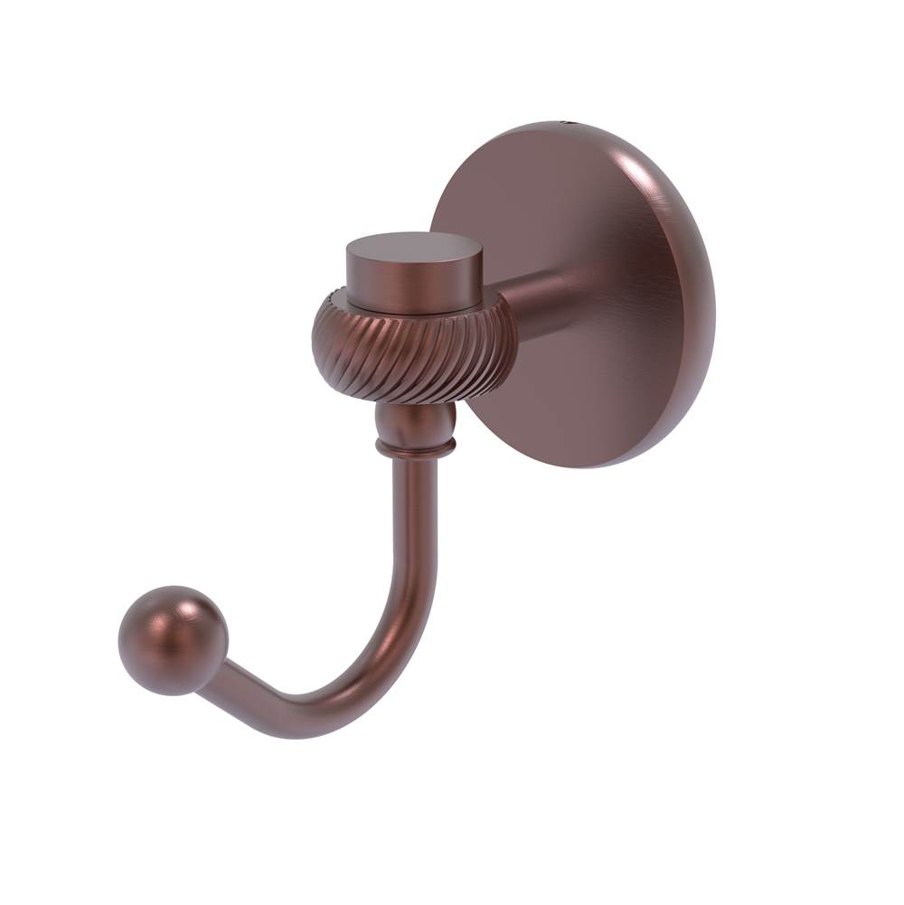 Allied Brass Satellite Orbit One Robe Hook with Twisted Accents