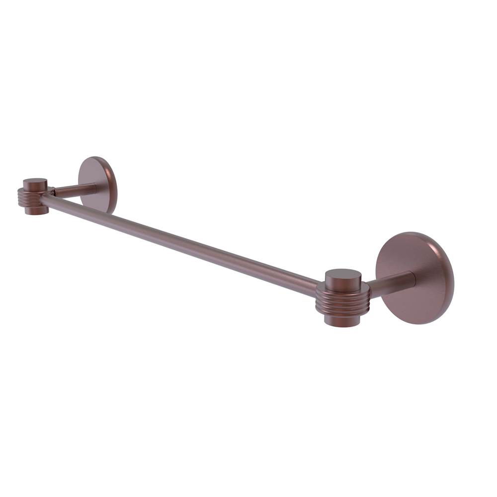 Allied Brass Satellite Orbit One Collection 18 Inch Towel Bar with Groovy Accents