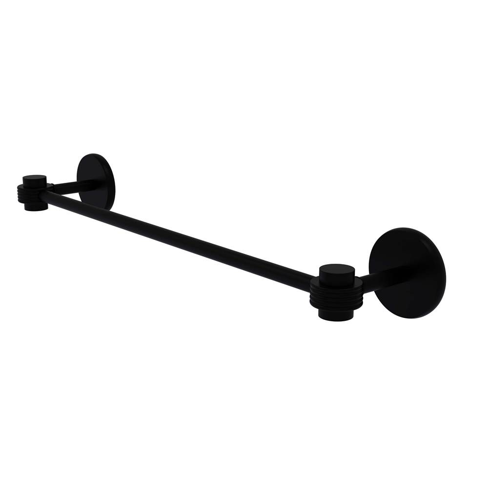Allied Brass Satellite Orbit One Collection 24 Inch Towel Bar with Groovy Accents
