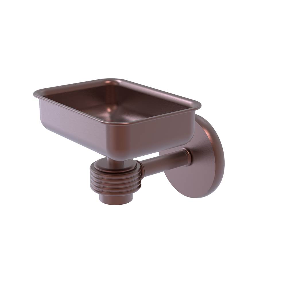 Allied Brass Satellite Orbit One Wall Mounted Soap Dish with Groovy Accents