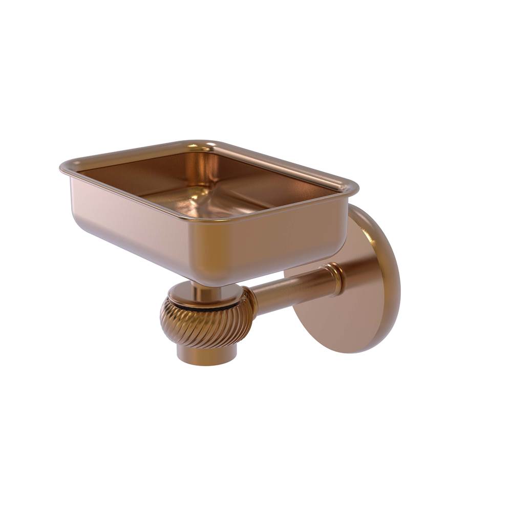 Allied Brass Satellite Orbit One Wall Mounted Soap Dish with Twisted Accents