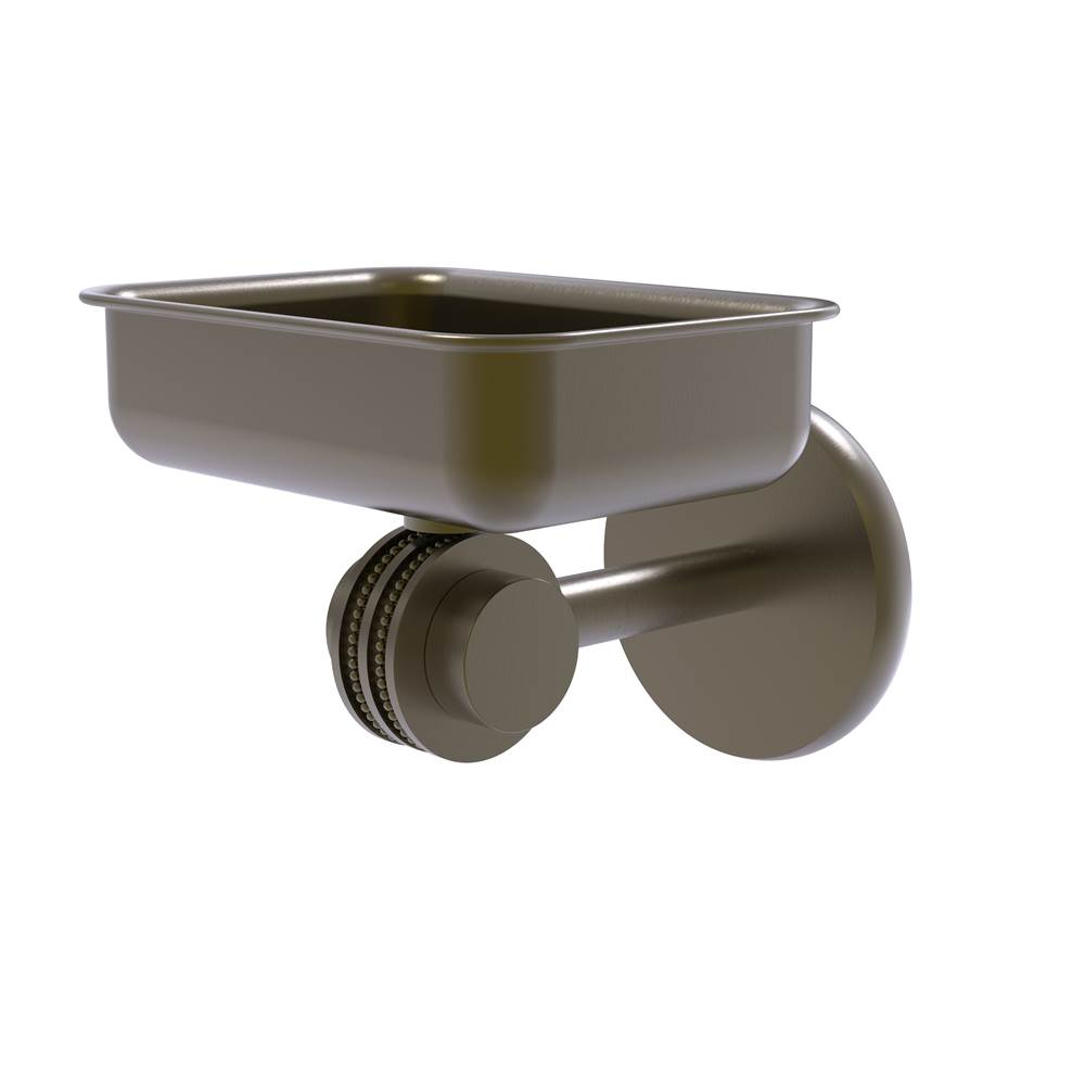 Allied Brass Satellite Orbit Two Collection Wall Mounted Soap Dish with Dotted Accents