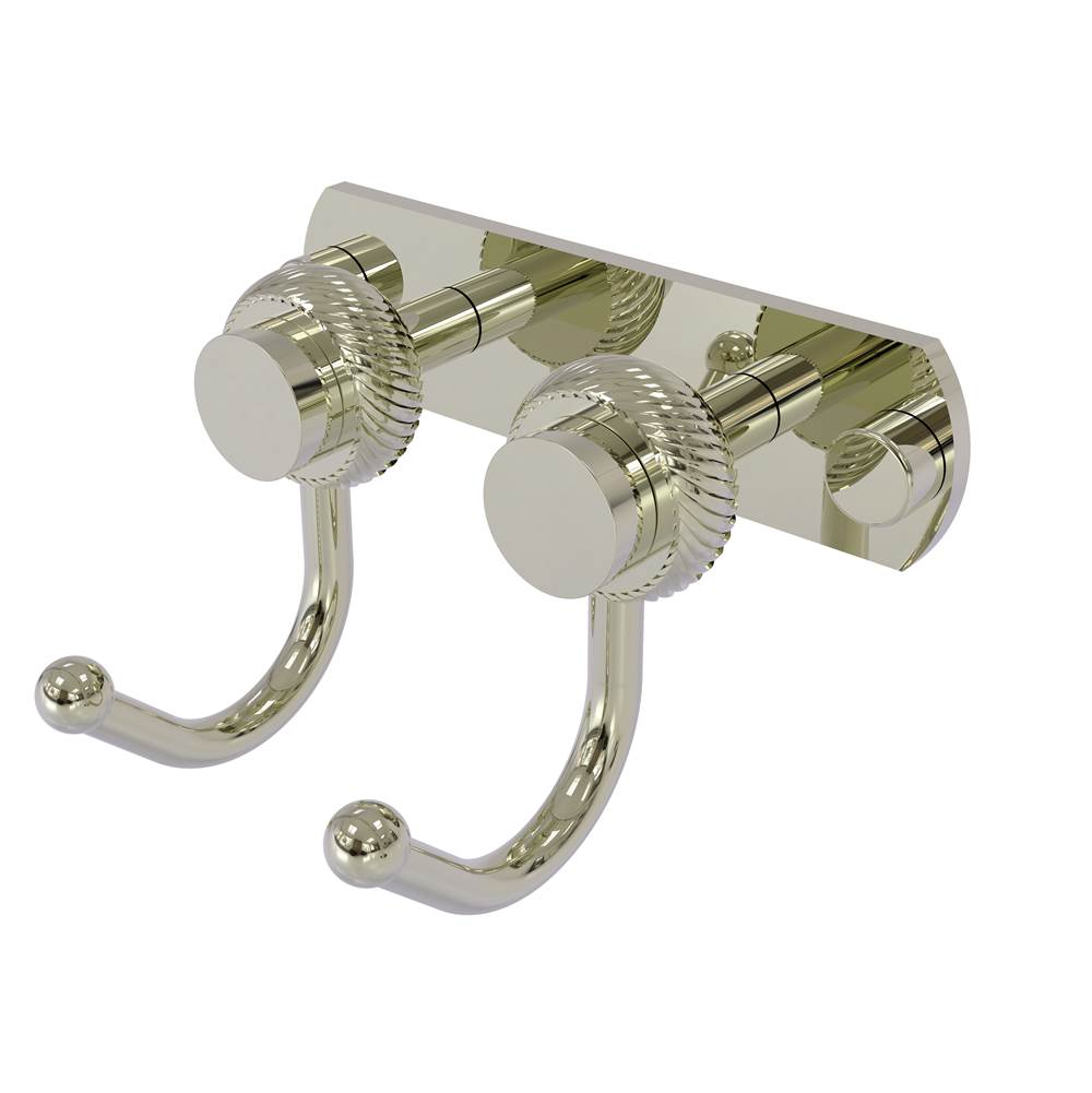 Allied Brass Mercury Collection 2 Position Multi Hook with Twisted Accent