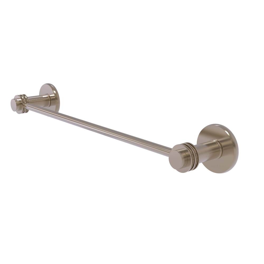 Allied Brass Mercury Collection 24 Inch Towel Bar with Dotted Accent