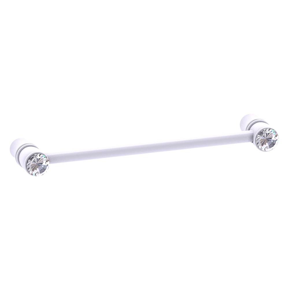 Allied Brass Carolina Crystal Collection 6 Inch Cabinet Pull - Matte White