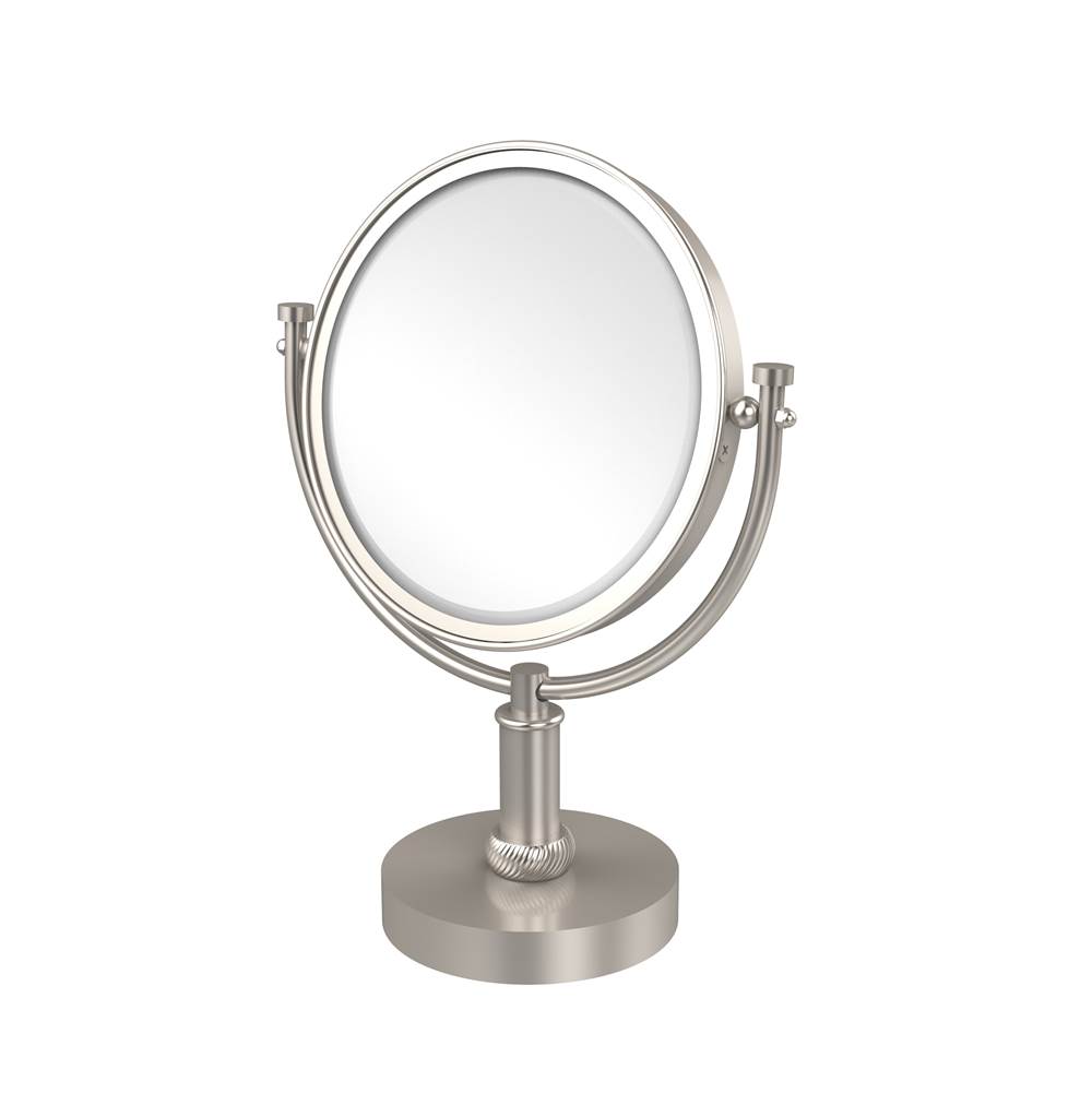 Allied Brass 8 Inch Vanity Top Make-Up Mirror 3X Magnification