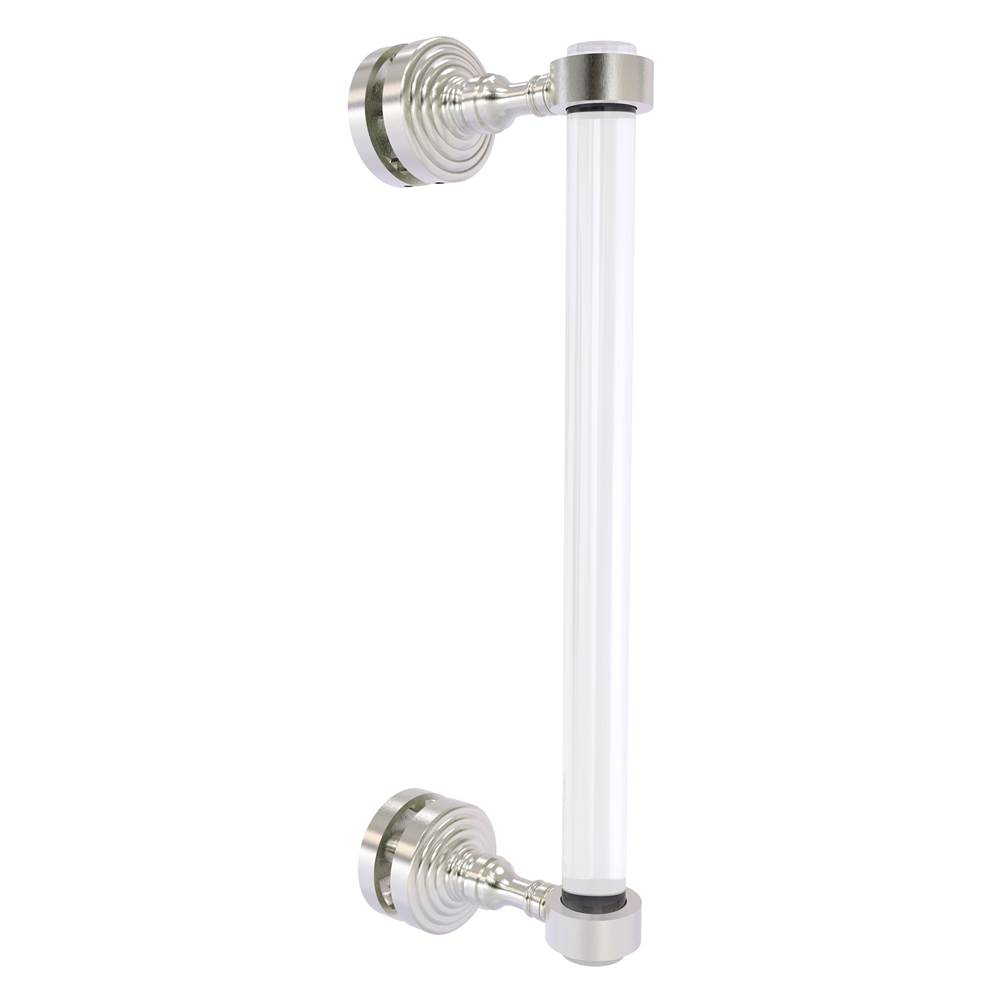 Allied Brass Pacific Grove Collection 12 Inch Single Side Shower Door Pull - Satin Nickel