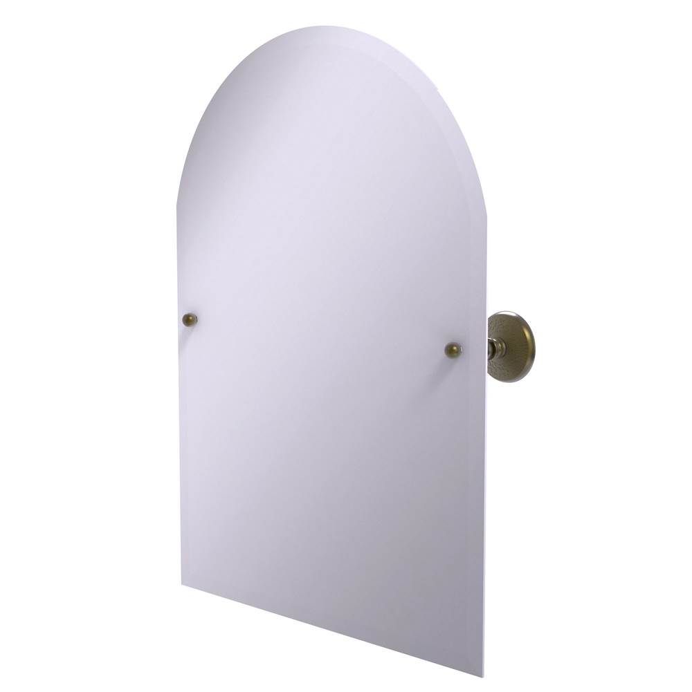 Allied Brass Frameless Arched Top Tilt Mirror with Beveled Edge