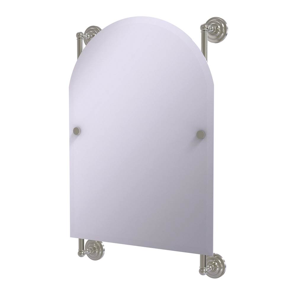 Allied Brass Prestige Que New Collection Arched Top Frameless Rail Mounted Mirror