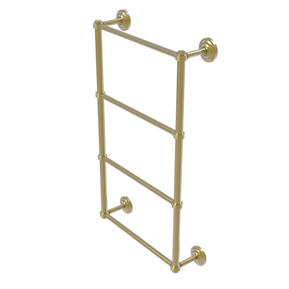 Allied Brass Que New Collection 4 Tier 36 Inch Ladder Towel Bar with Groovy Detail