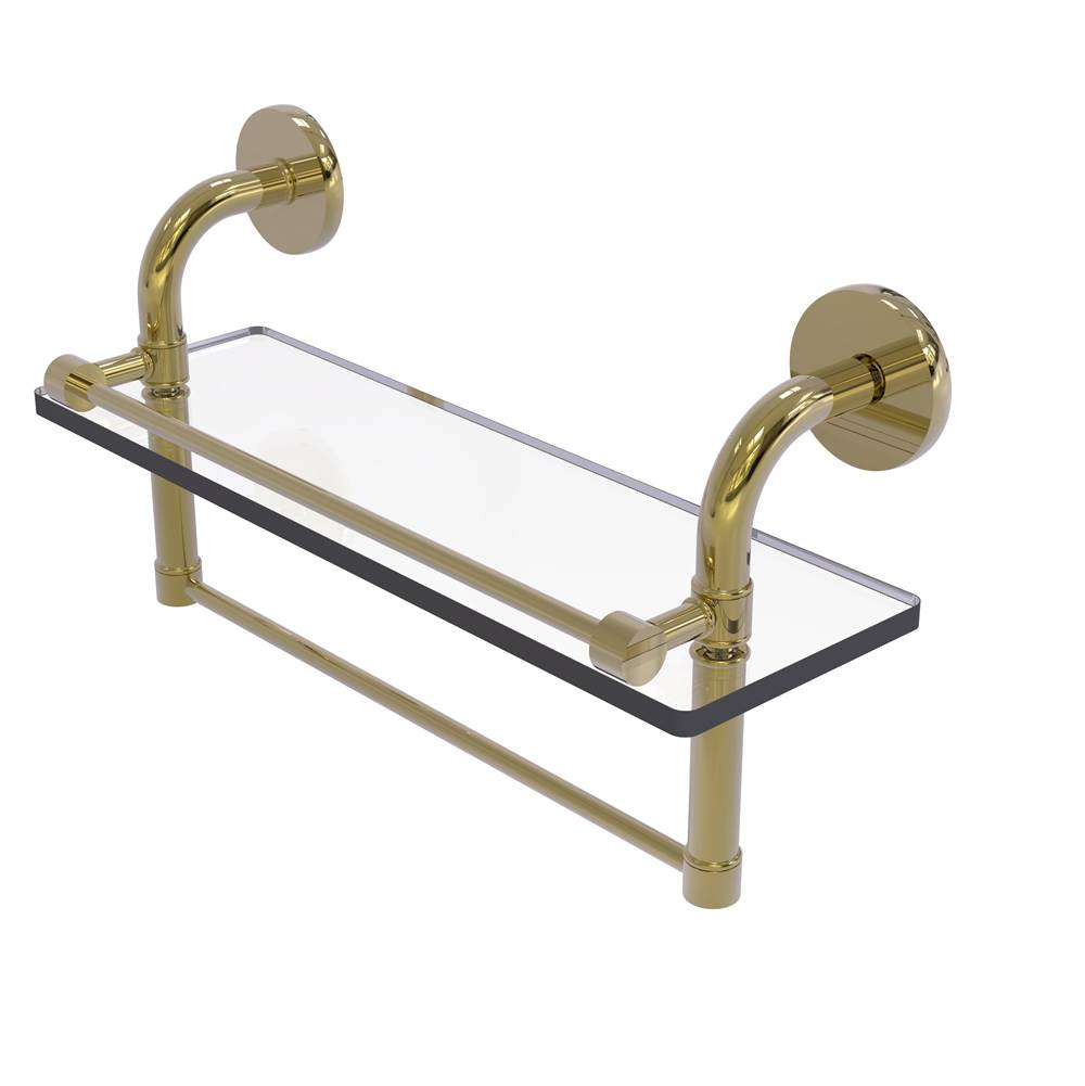 Allied Brass Remi Collection 16 Inch Gallery Glass Shelf with Towel Bar