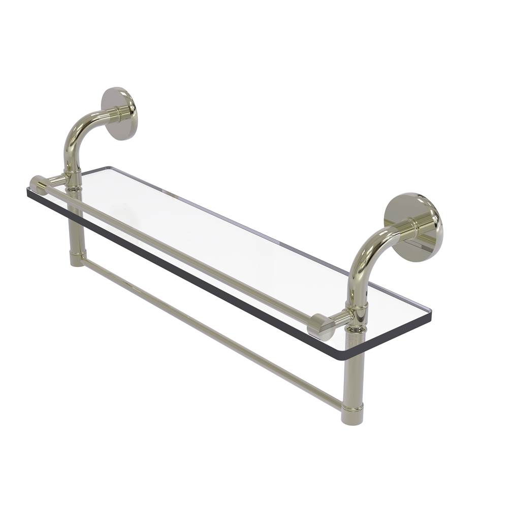 Allied Brass Remi Collection 22 Inch Gallery Glass Shelf with Towel Bar