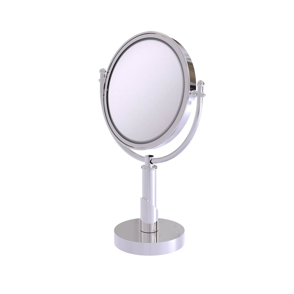 Allied Brass Soho Collection 8 Inch Vanity Top Make-Up Mirror 4X Magnification