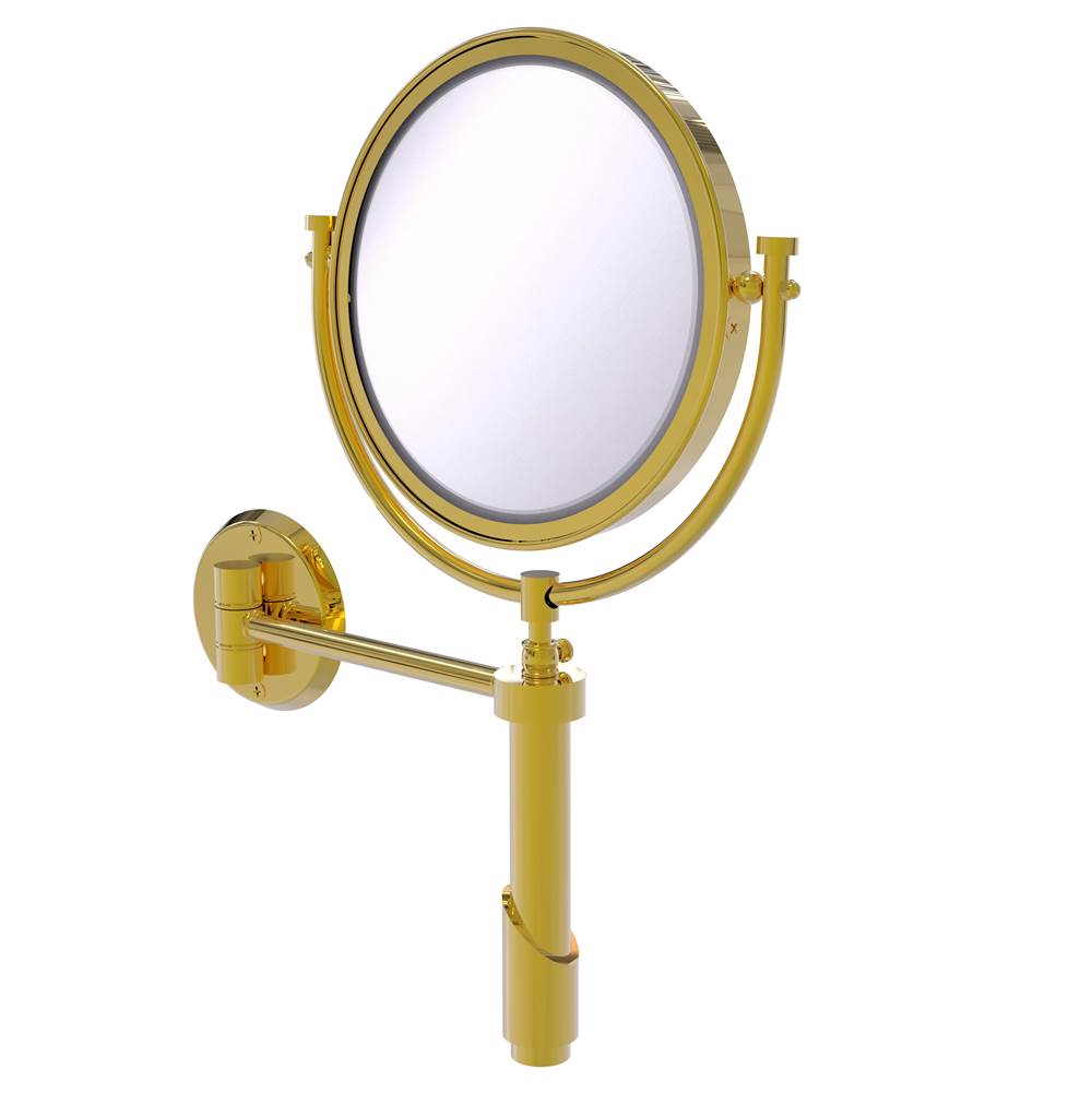 Allied Brass Tribecca Collection Wall Mounted Make-Up Mirror 8 Inch Diameter with 2X Magnification