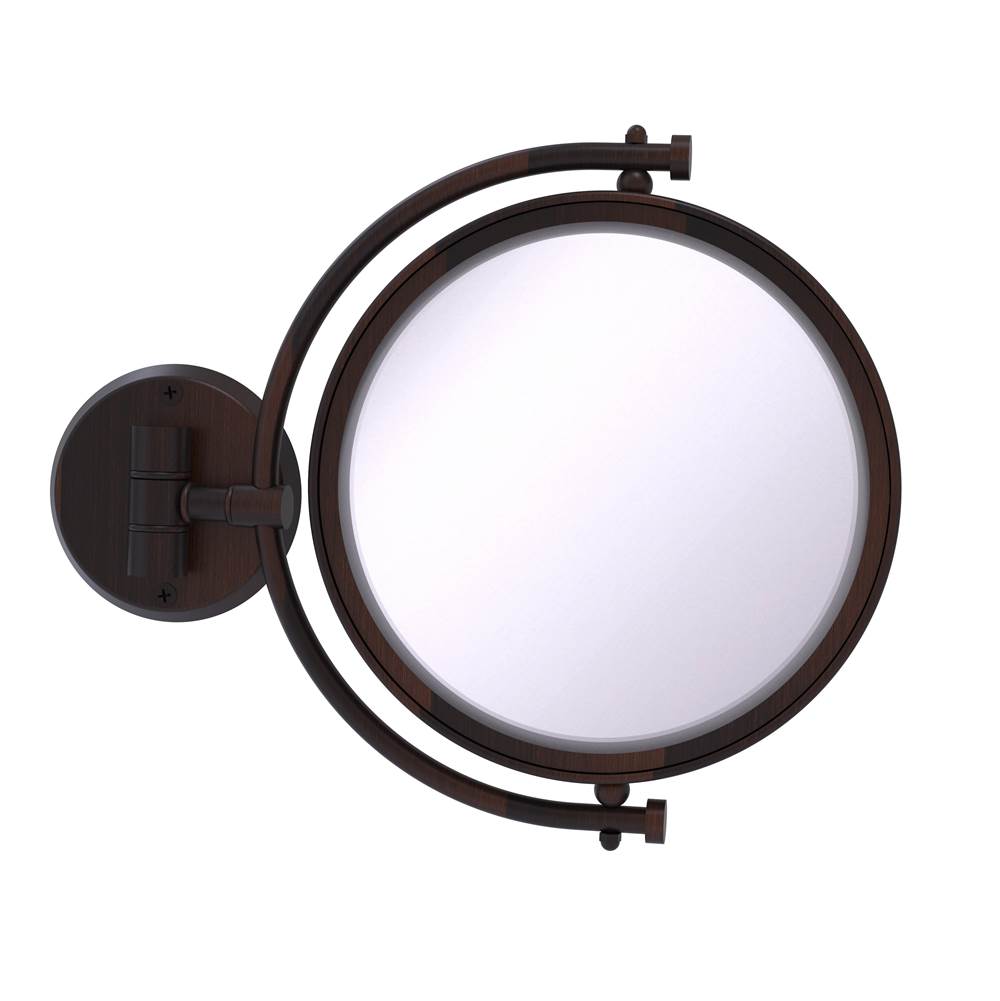 Allied Brass 8 Inch Wall Mounted Make-Up Mirror 2X Magnification