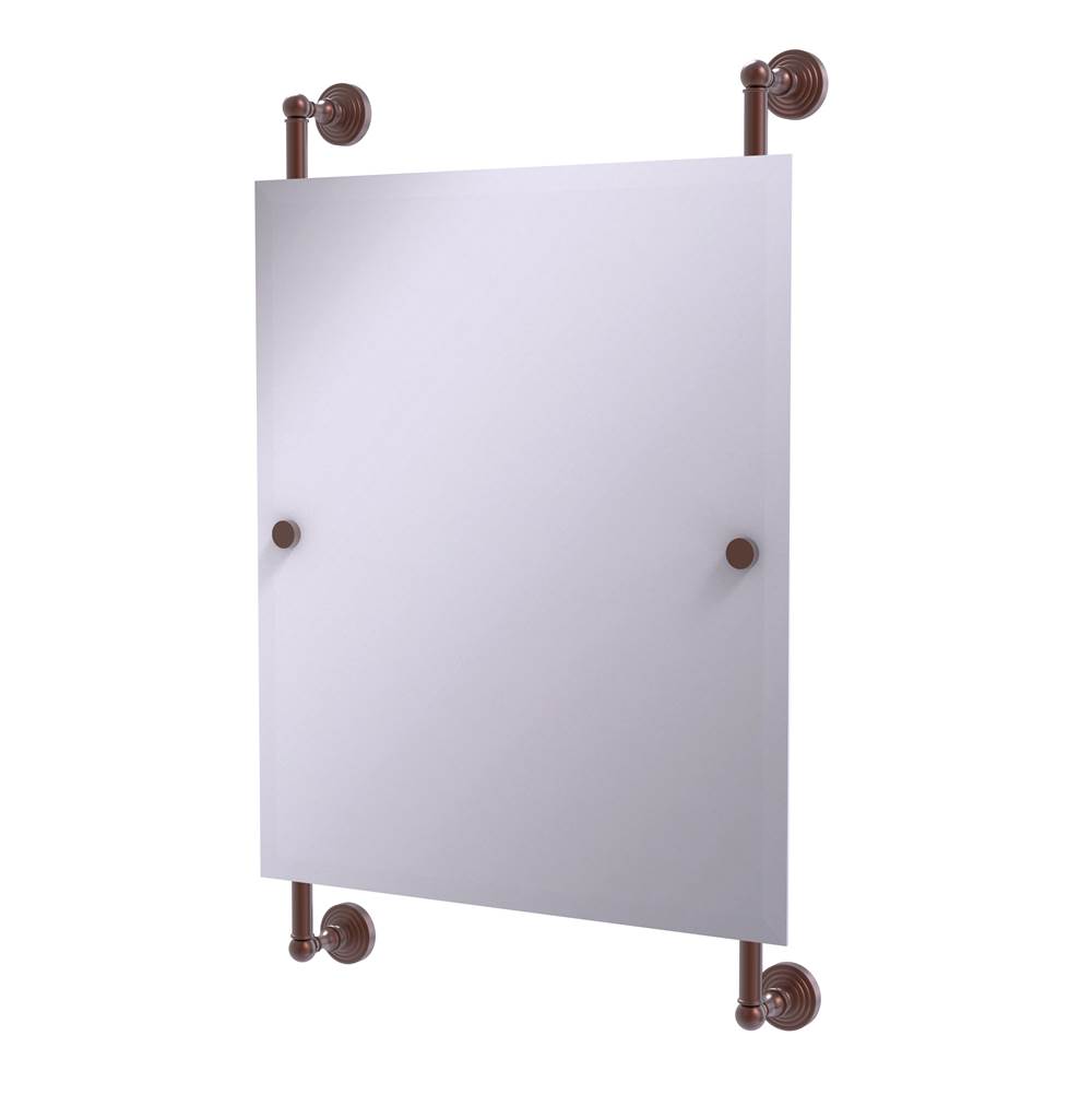 Allied Brass Waverly Place Collection Rectangular Frameless Rail Mounted Mirror