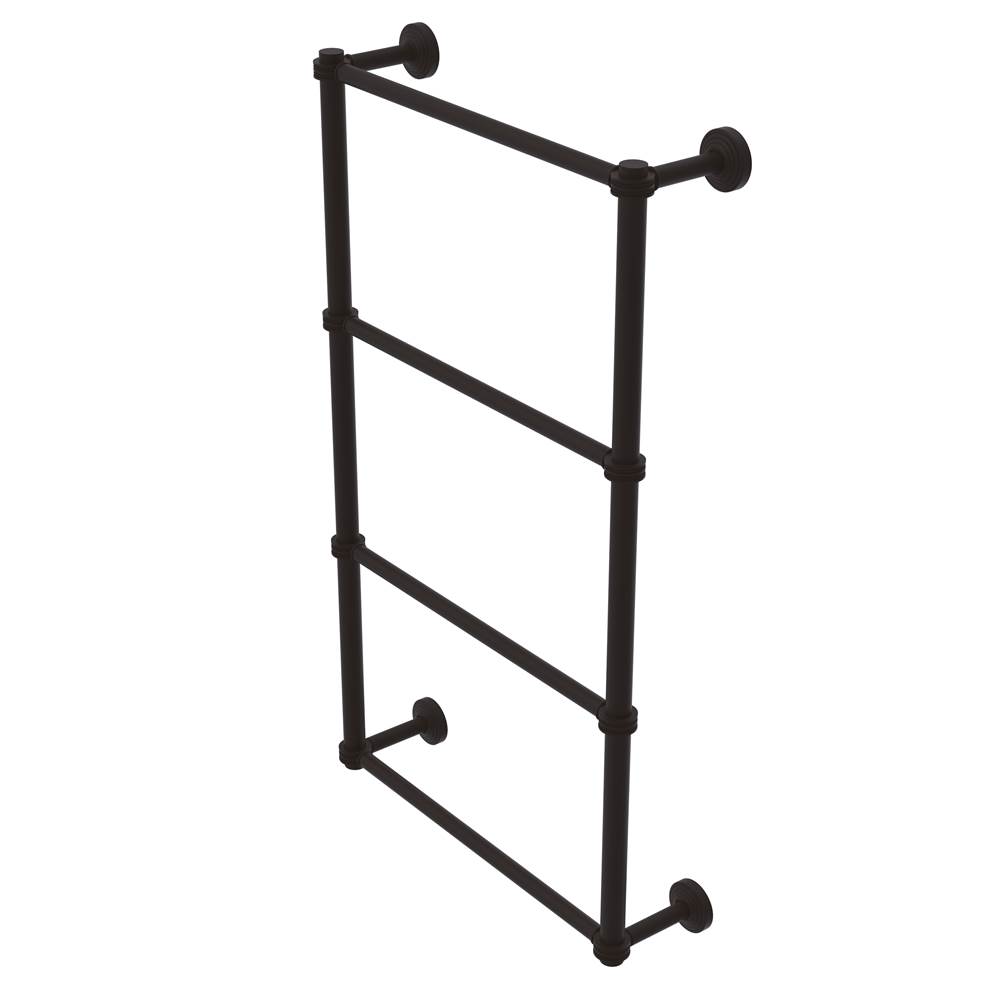 Allied Brass Waverly Place Collection 4 Tier 30 Inch Ladder Towel Bar with Dotted Detail