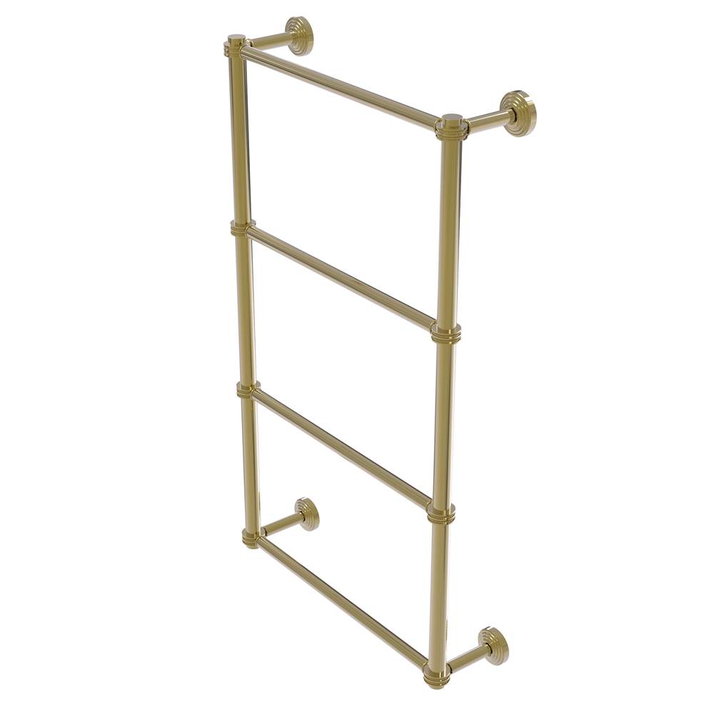 Allied Brass Waverly Place Collection 4 Tier 36 Inch Ladder Towel Bar with Dotted Detail