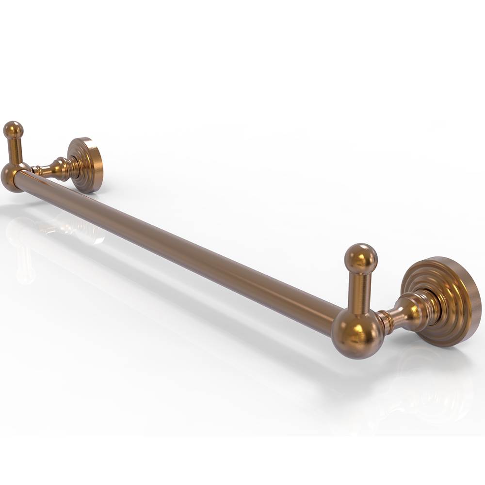 Allied Brass Waverly Place Collection 30 Inch Towel Bar with Integrated Hooks