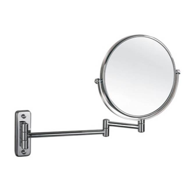 Afina Corporation Wall Mount Makeup Mirror 8''Round- Polished Chrome