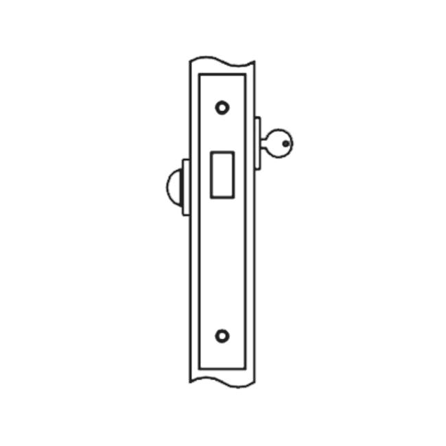 Accurate Lock And Hardware Deadlock for use with cylinder one side, thumb turn other side (cylinder and thumb turn not included)