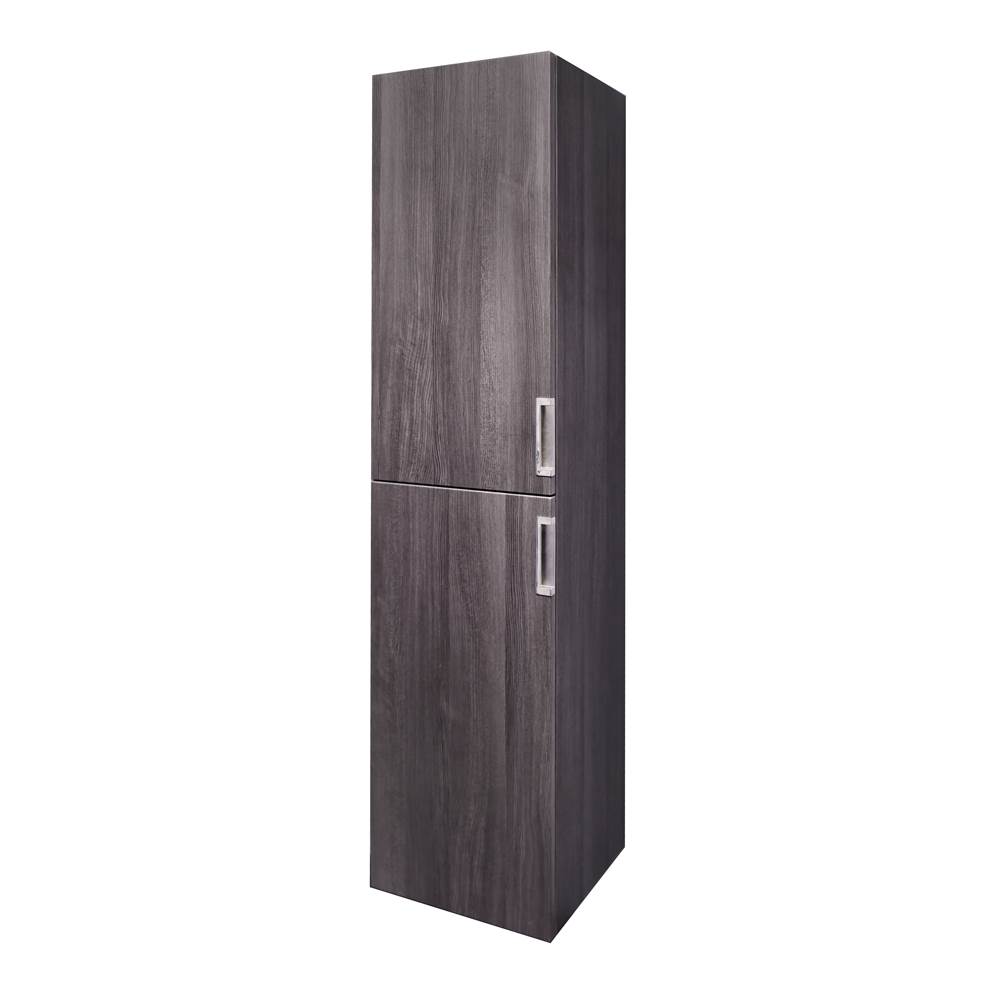 Aria Ar-New Light Linen Cabinet, Black Gloss