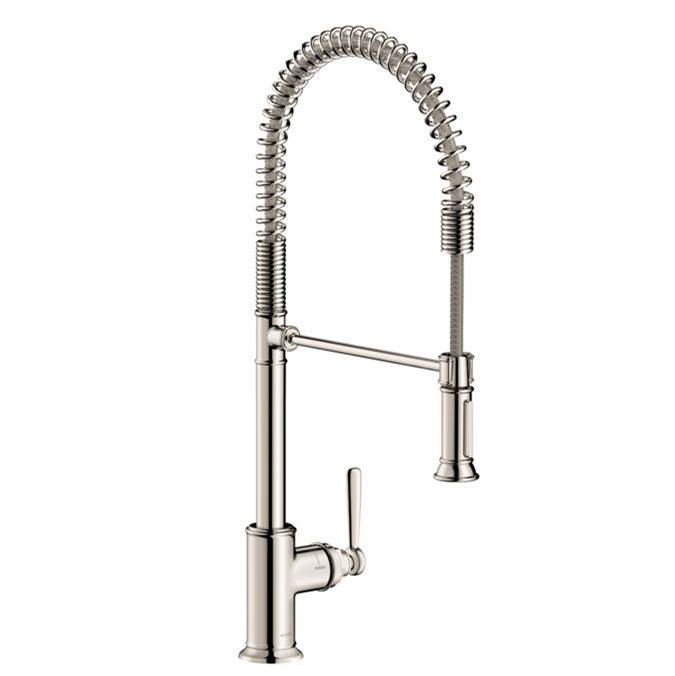 Axor Montreux Semi-Pro Kitchen Faucet 2-Spray, 1.75 GPM in Polished Nickel