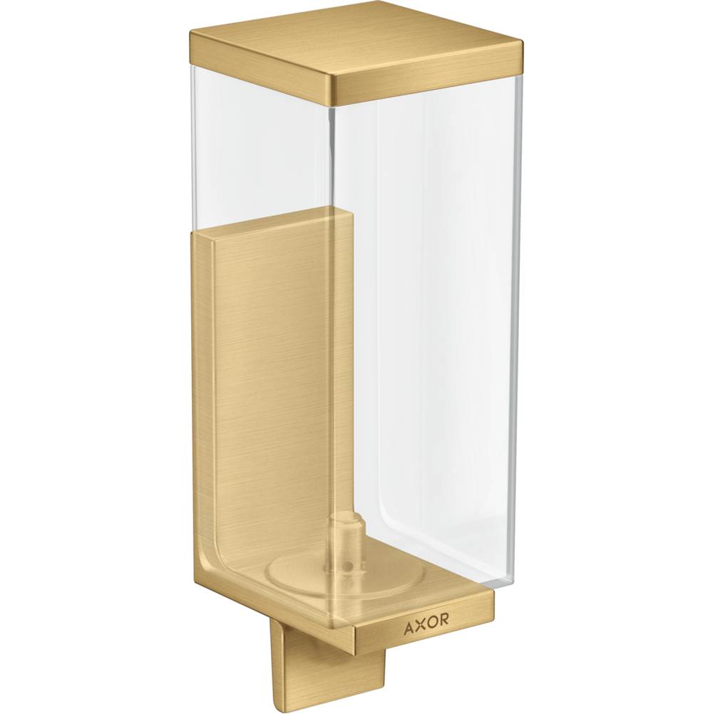 Axor Universal Rectangular Soap Dispenser in Brushed Gold Optic