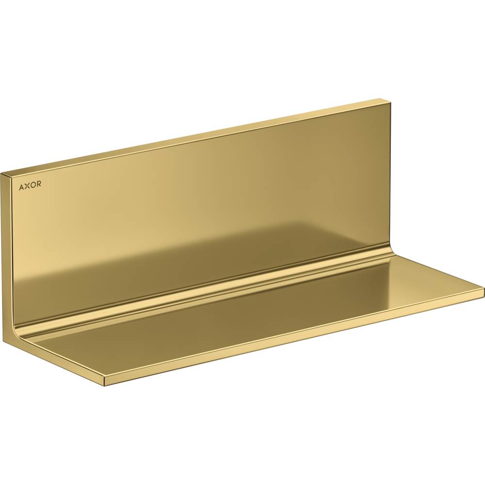 Axor Universal Rectangular Shelf, 12'' in Polished Gold Optic