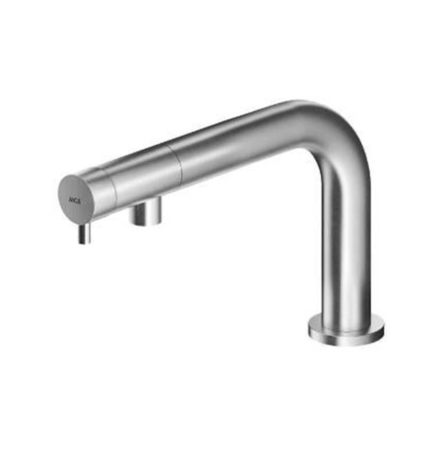 MGS Bagno Minimal Single-hole Basin Faucet (without drain) Stainless Steel Matte Gold