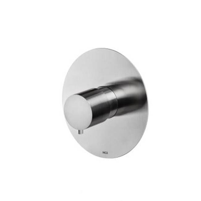 MGS Bagno Minimal Thermo Valve Trim Stainless Steel Matte