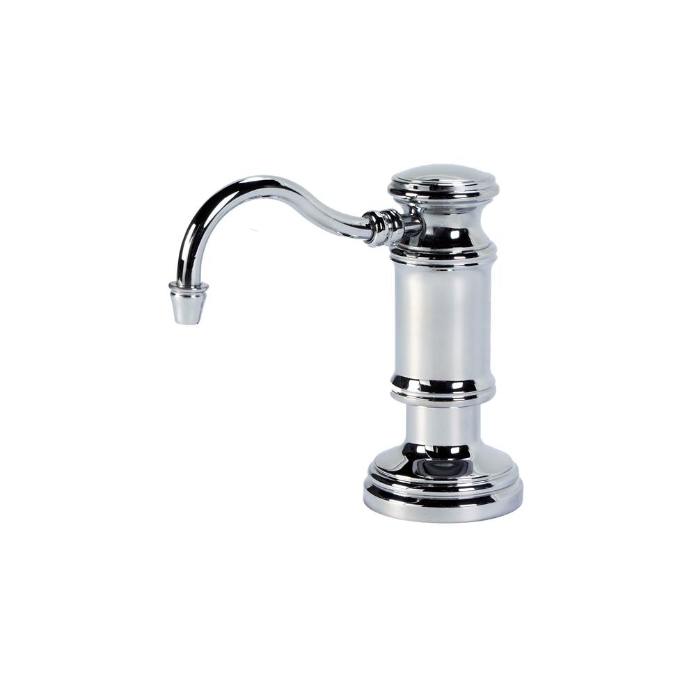 AquaNuTech Traditional Soap/Lotion Dispenser w/Hook Spout-Chrome