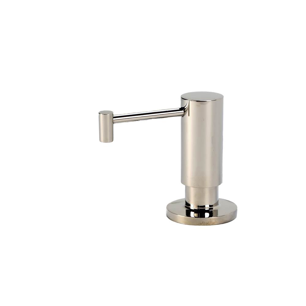 AquaNuTech Contemporary Soap/Lotion Dispenser w/Straight Spout-Polished Nickel