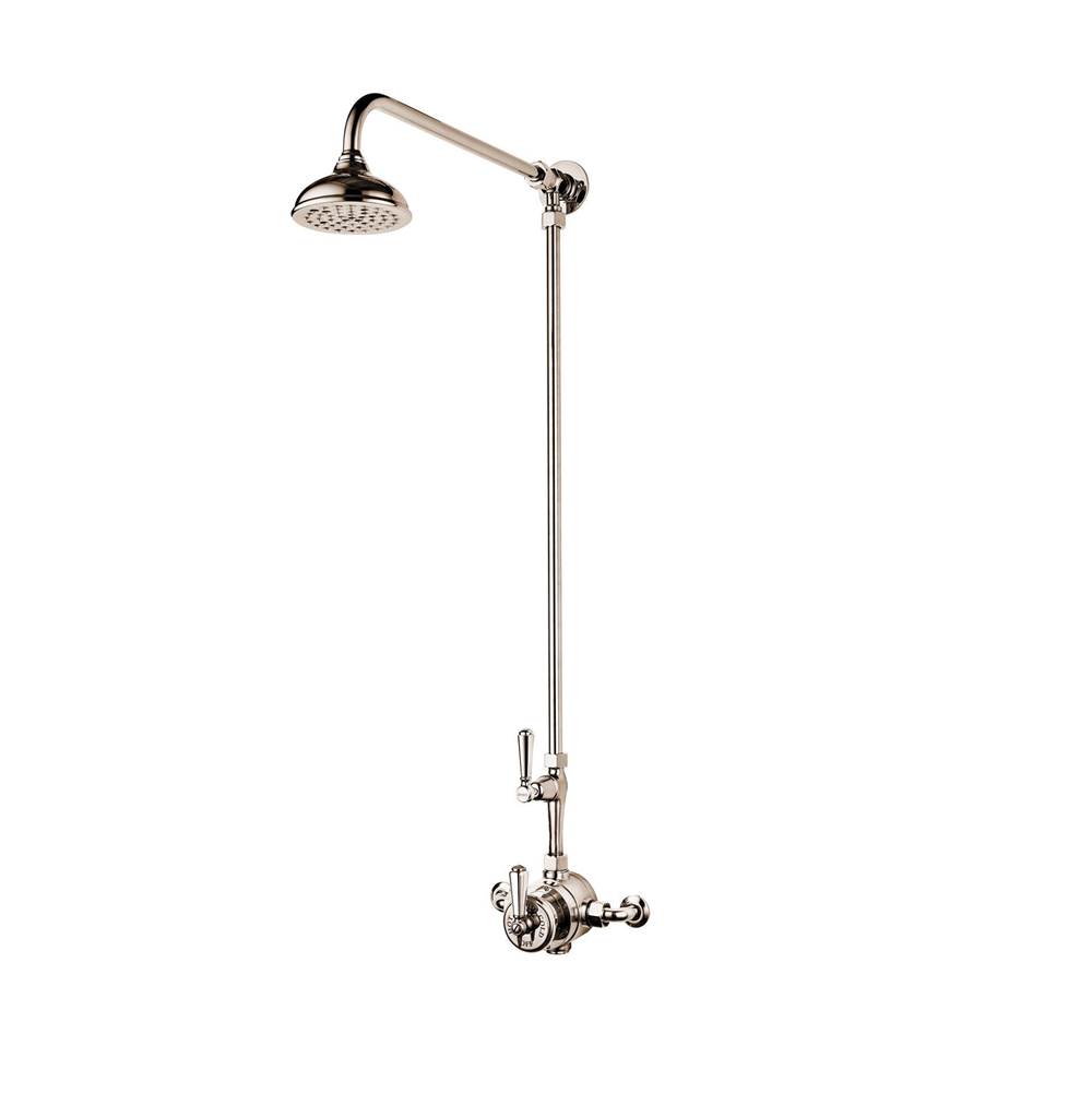 Barber Wilsons And Company Regent 1900''S  Exposed Thermostatic Shower W/5'' Rain Head With Metal Lever And Button