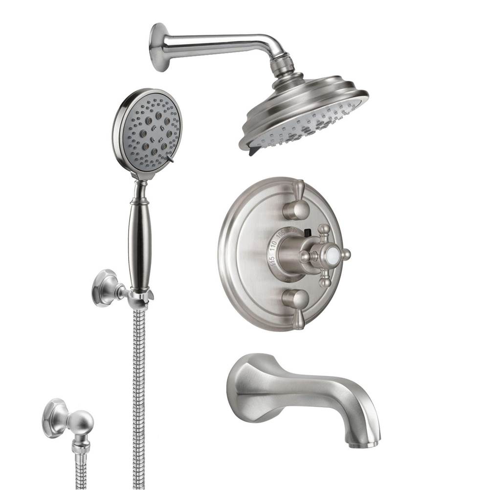 California Faucets Monterey StyleTherm® 1/2'' Thermostatic Shower System with Handshower Hook and Tub Spout