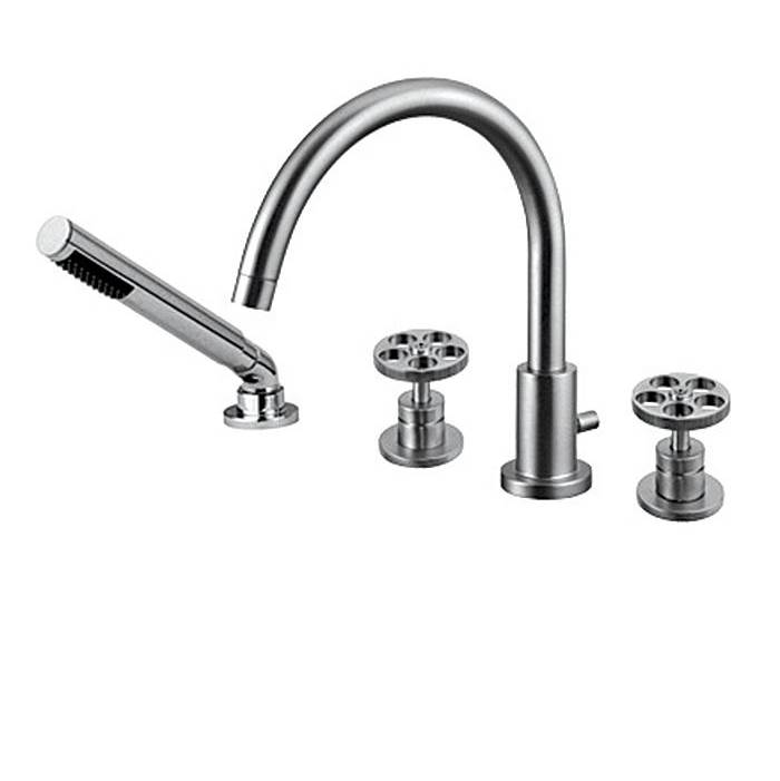 Ca'bano 4 Piece Deck Mount Tub Filler With Hand Spray