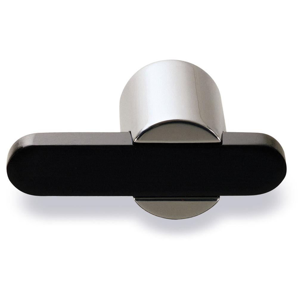 Colonial Bronze T Cabinet Knob Hand Finished in Satin Bronze and Satin Nickel