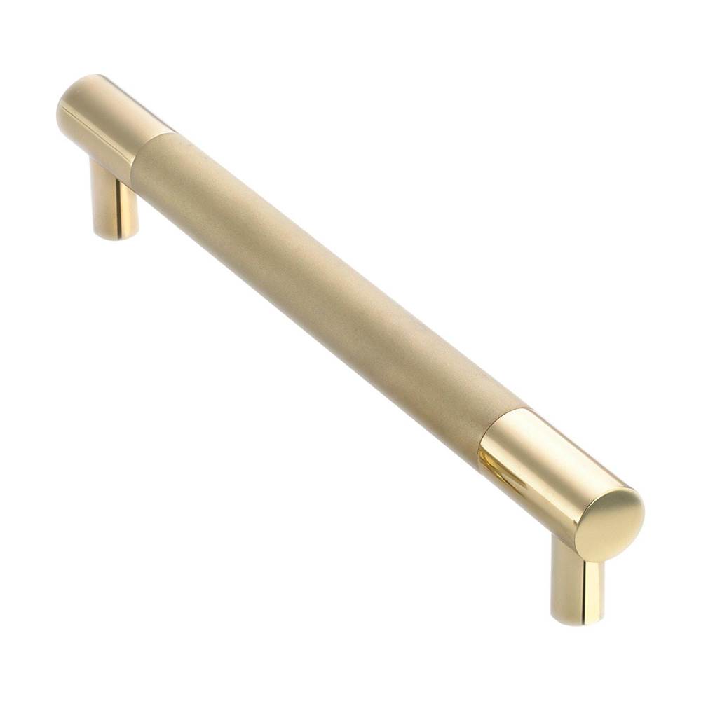 Colonial Bronze Cabinet, Appliance, Door and Shower Door Pull Hand Finished in Antique Satin Brass and Polished Chrome