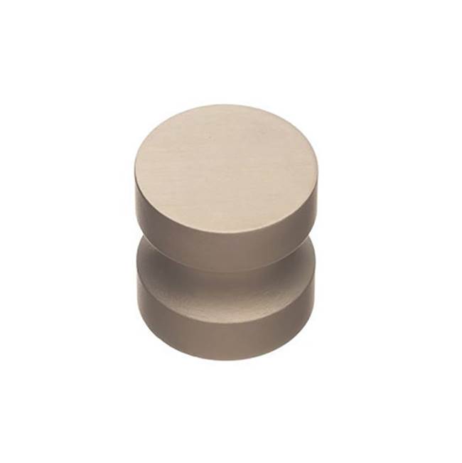 Colonial Bronze Cabinet Knob Hand Finished in Distressed Antique Satin Brass, with 8/32 Screw