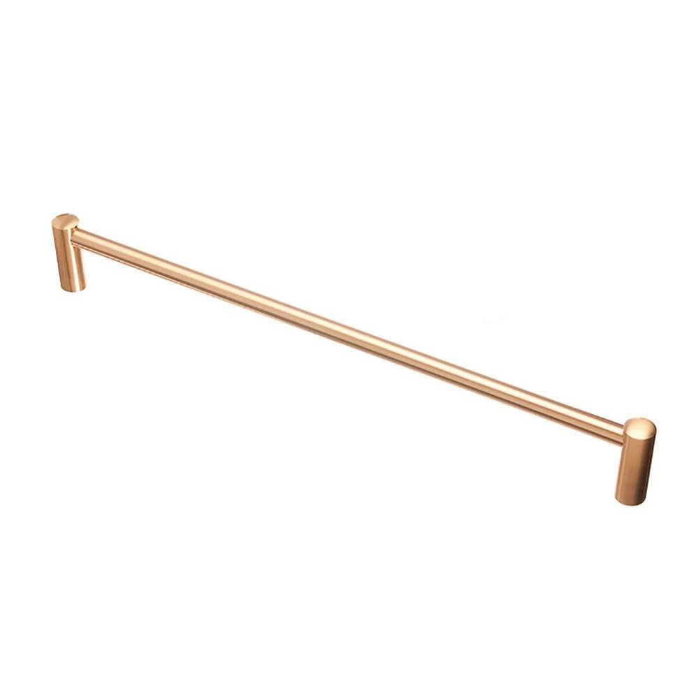 Colonial Bronze Towel Bar and Appliance, Door and Shower Door Pull Hand Finished in Satin Nickel and Satin Nickel