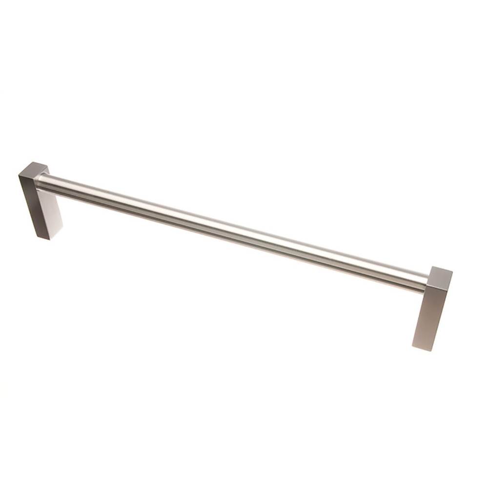 Colonial Bronze Towel Bar and Appliance, Door and Shower Door Pull Hand Finished in Polished Nickel and Polished Nickel