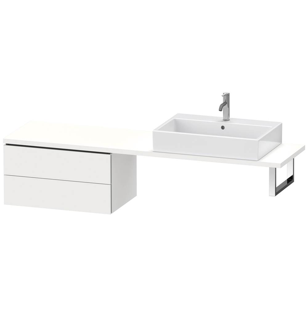 Duravit L-Cube Two Drawer Low Cabinet For Console White