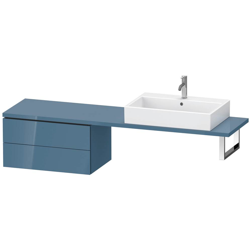 Duravit Duravit L-Cube Two Drawer Low Cabinet For Console Stone Blue