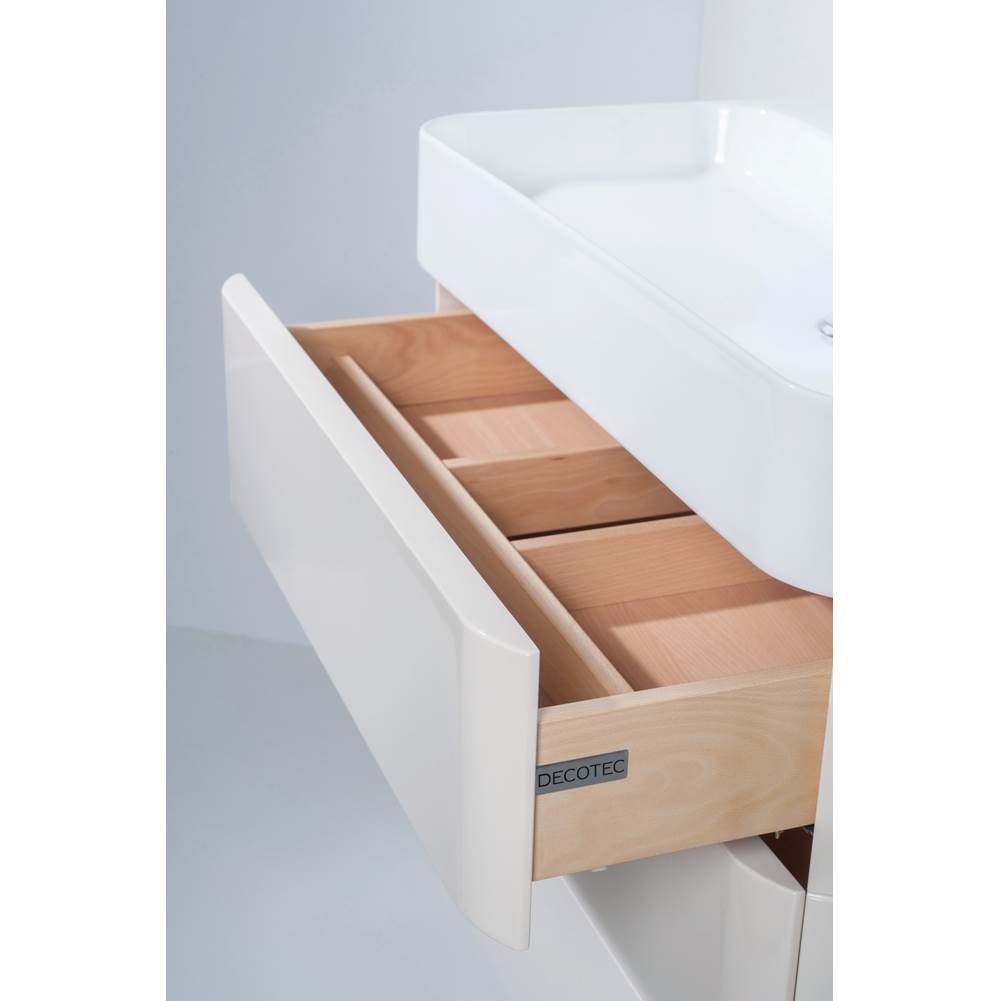 Decotec DT-BLISS - Basin unit W80 - 3 drawers-Lacquer