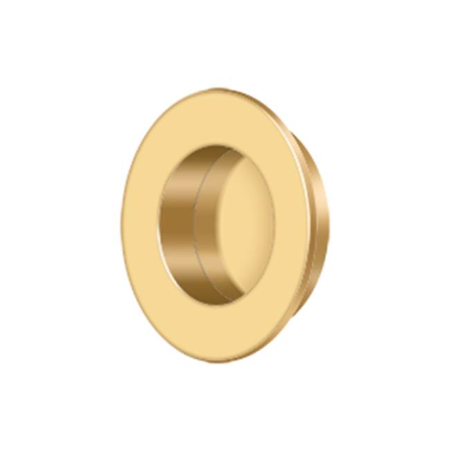 Deltana Flush Pull, Round, HD, 1-7/8'', Solid Brass
