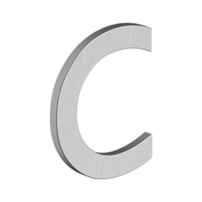 Deltana 4'' LETTER C, B SERIES WITH RISERS, STAINLESS STEEL