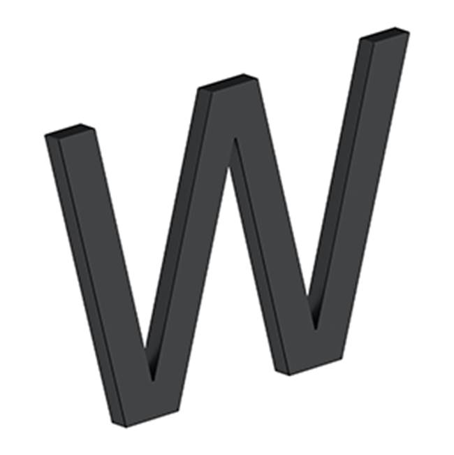 Deltana 4'' LETTER W, E SERIES WITH RISERS, STAINLESS STEEL